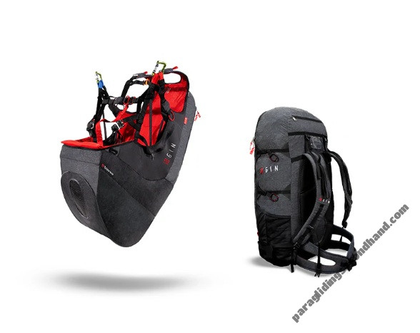 New Paraglider Flow Cosmos 2 (low En B) + Harness GIN Verso 3 (reversible) + Resque GIN Yeti Cross 2 +... All M size - Image 2