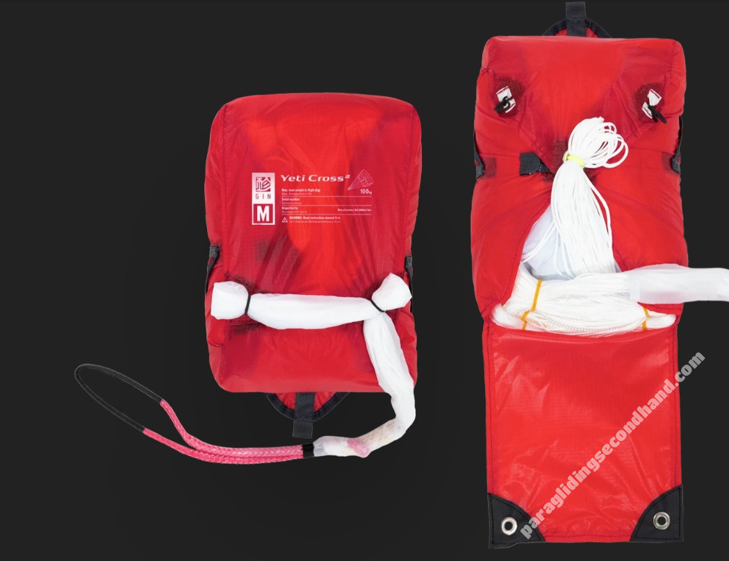 New Paraglider Flow Cosmos 2 (low En B) + Harness GIN Verso 3 (reversible) + Resque GIN Yeti Cross 2 +... All M size - Image 4