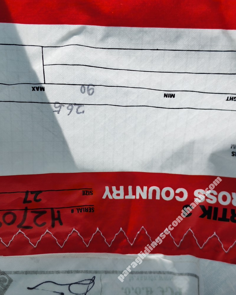 Niviuk Artik 3, 27, 2012, (90-105kg), 70h - Image 3