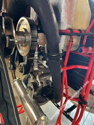 Fresh Breeze "Monster" PPG motor (24-hp Hirth F-33) mounted on a Flypod trike. - Image 2