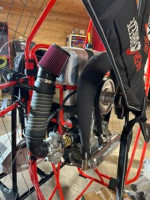 Fresh Breeze "Monster" PPG motor (24-hp Hirth F-33) mounted on a Flypod trike.