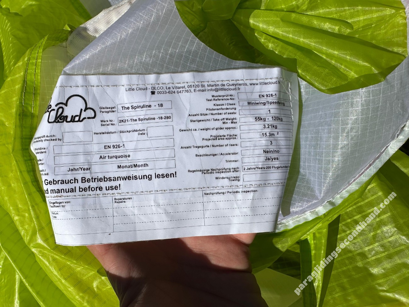 Little Cloud SPIRULINE, 18, 2020, (55-120kg), 60h - Slika 3