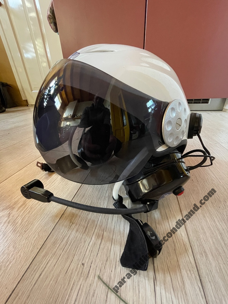 Paramotor helmet, clean and free of scratches