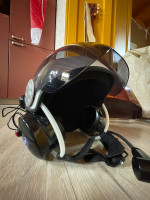 Paramotor helmet, clean and free of scratches