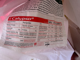 GIN Gliders Calypso 2, Small, 2024, (75-100kg), 3h