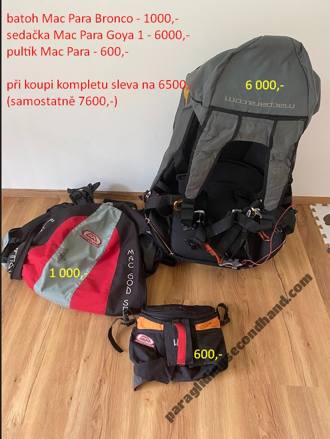 Mac Para harness Goya 1, backpac Bronco and case