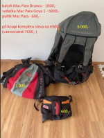 Mac Para harness Goya 1, backpac Bronco and case
