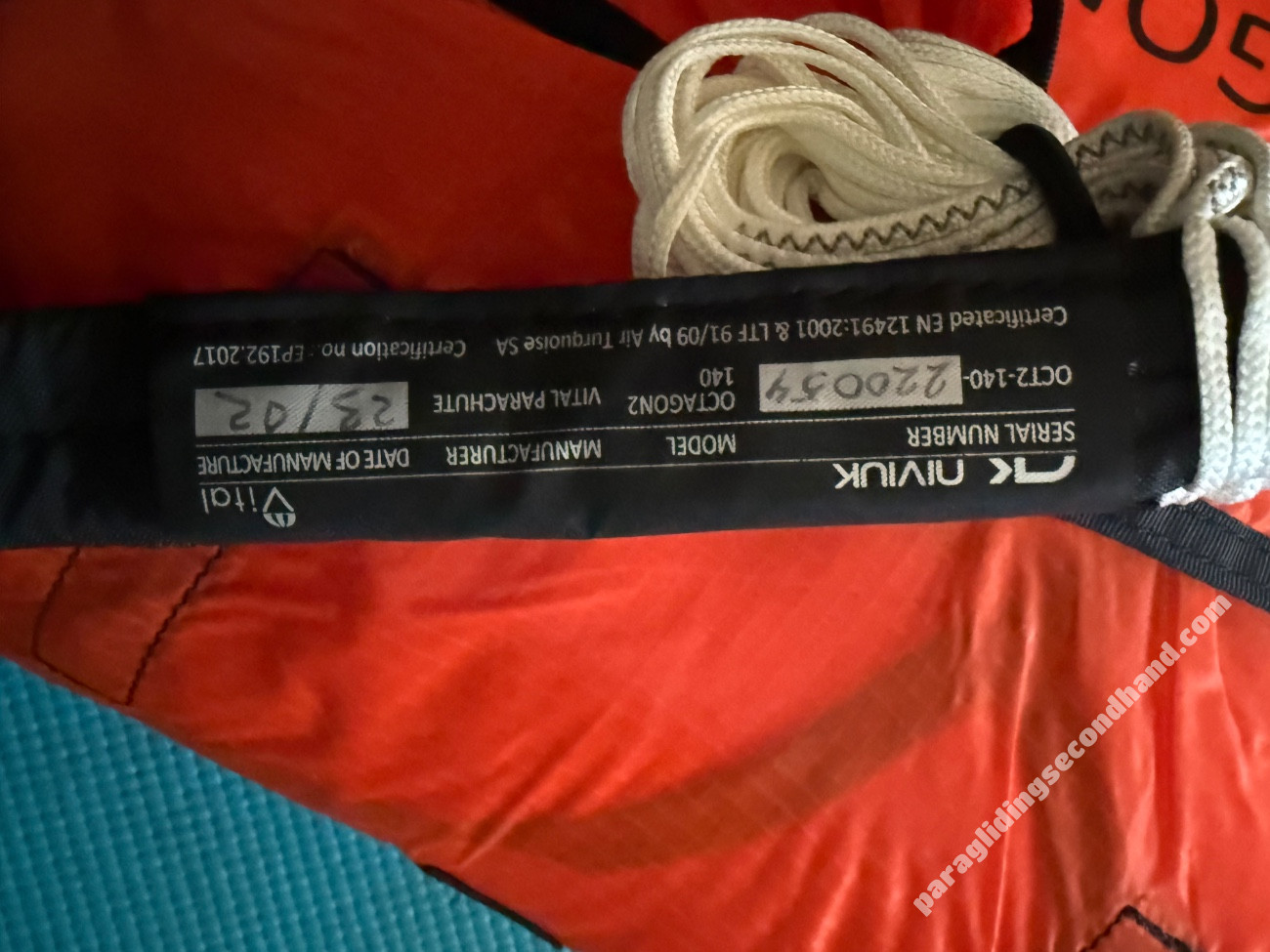 Niviuk Octagon2 -XL-140 + Frontcontainer - Image 3
