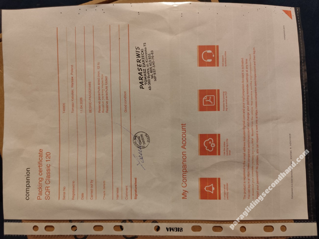 ADVANCE COMPANION AERO SQR CLASSIC 120 production date 04/2025 - Kép 3
