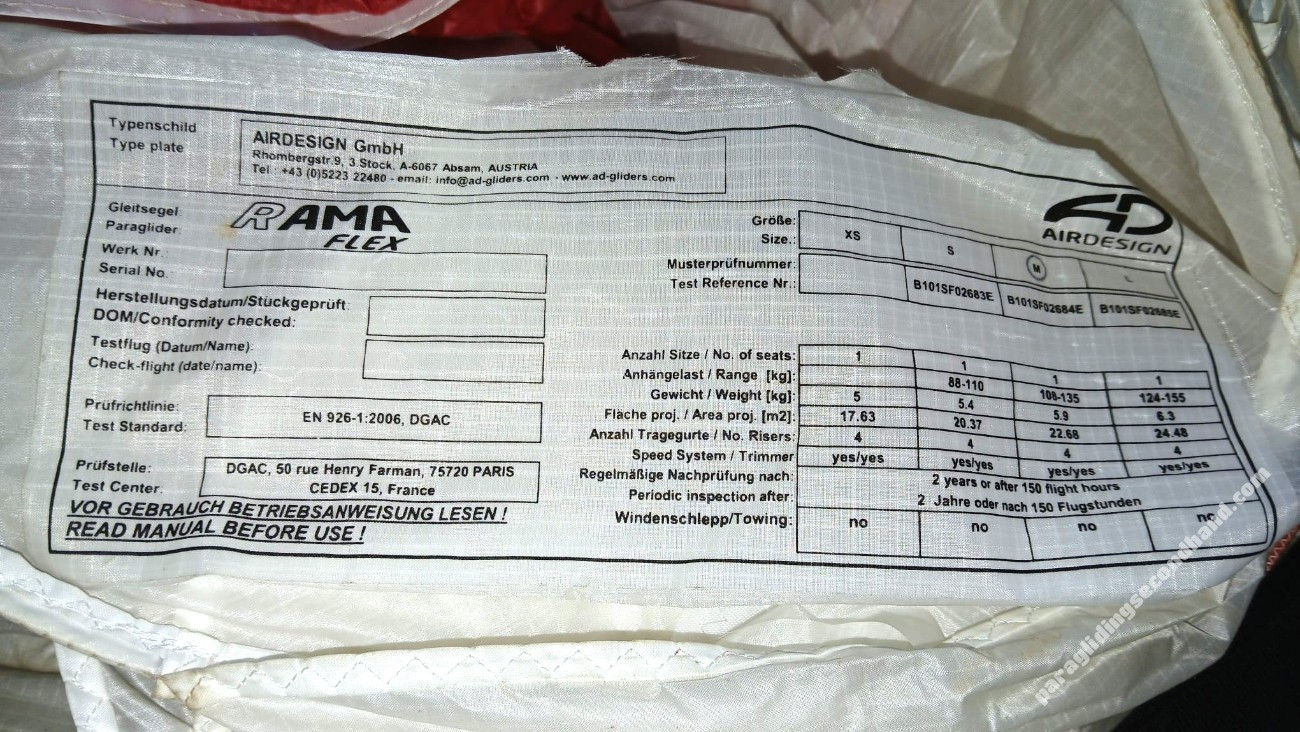 Air Design Rama Flex, M, 2019, (108-135kg), 70h - Afbeelding 5