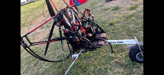 EPG21 electric paramotor + foldable trike! Black angel