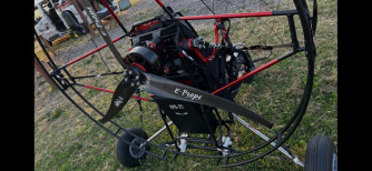 EPG21 electric paramotor + foldable trike! Black angel