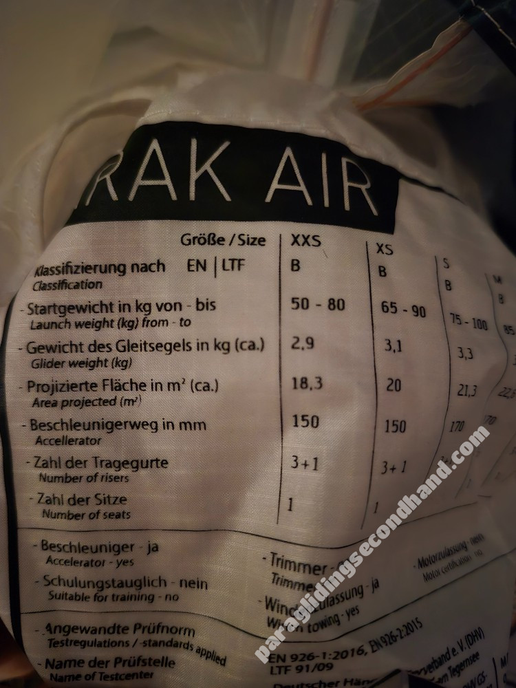Skywalk Arak Air, Xxs, 2022, (50-80kg), 60h - Imagine 3