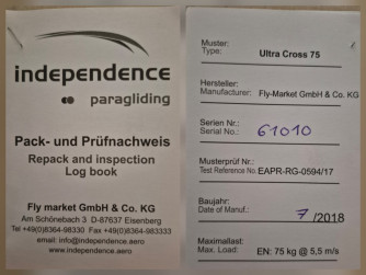 Gleitschirm Retter Intependence