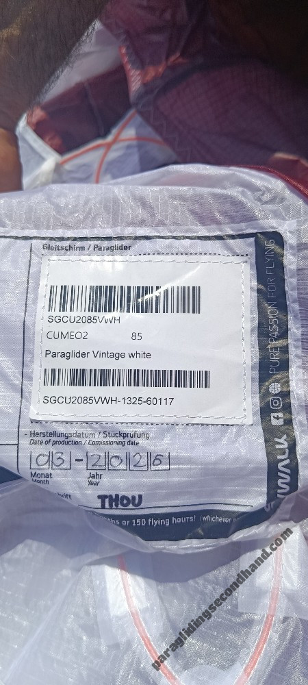 Skywalk Cumeo 2, 85, 2026, (55-85kg), 10h
