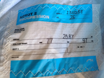 Niviuk Koyot 2 progresive, 26, 2015, (77-97kg), 80h