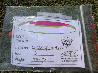 Air Design Volt 5, S, 2024, (78-92kg), 150h