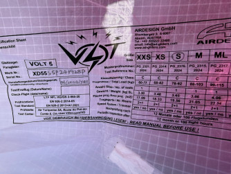 Air Design Volt 5, S, 2024, (78-92kg), 150h