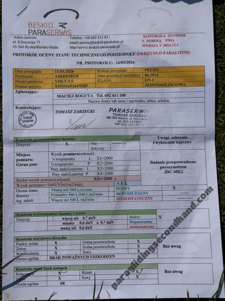 Air Design Volt 5, S, 2024, (78-92kg), 150h - Afbeelding 6