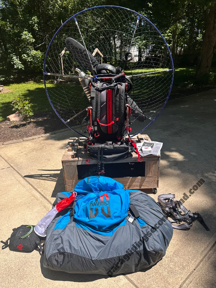 Blackhawk paramotor Black Devil 172 +DaVinci Ballad 2 + extras - Image 7