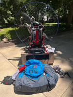 Blackhawk paramotor Black Devil 172 +DaVinci Ballad 2 + extras
