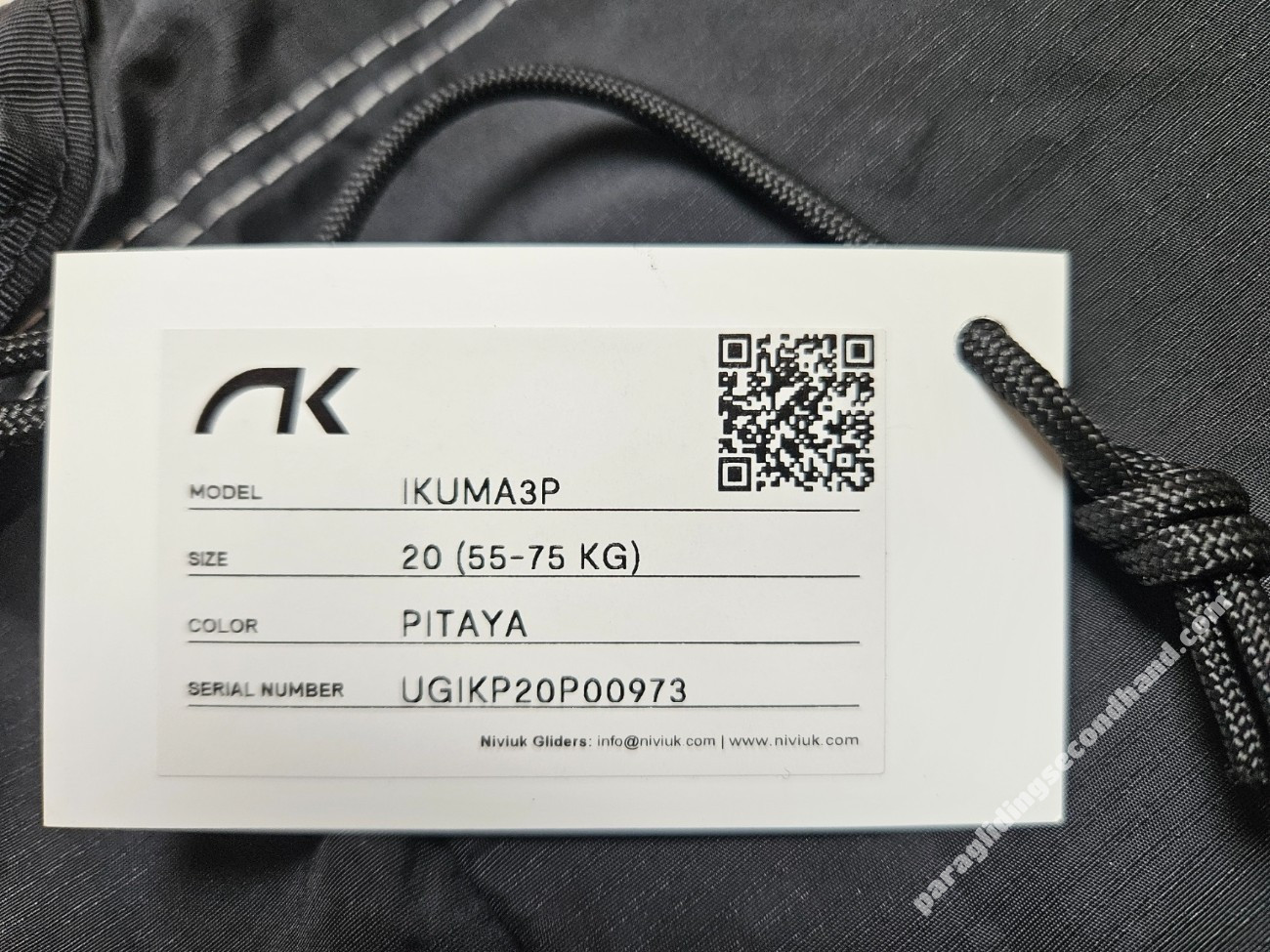 Niviuk Ikuma 3P, 20, 2025, (55-75kg), 30h - Immagine 3