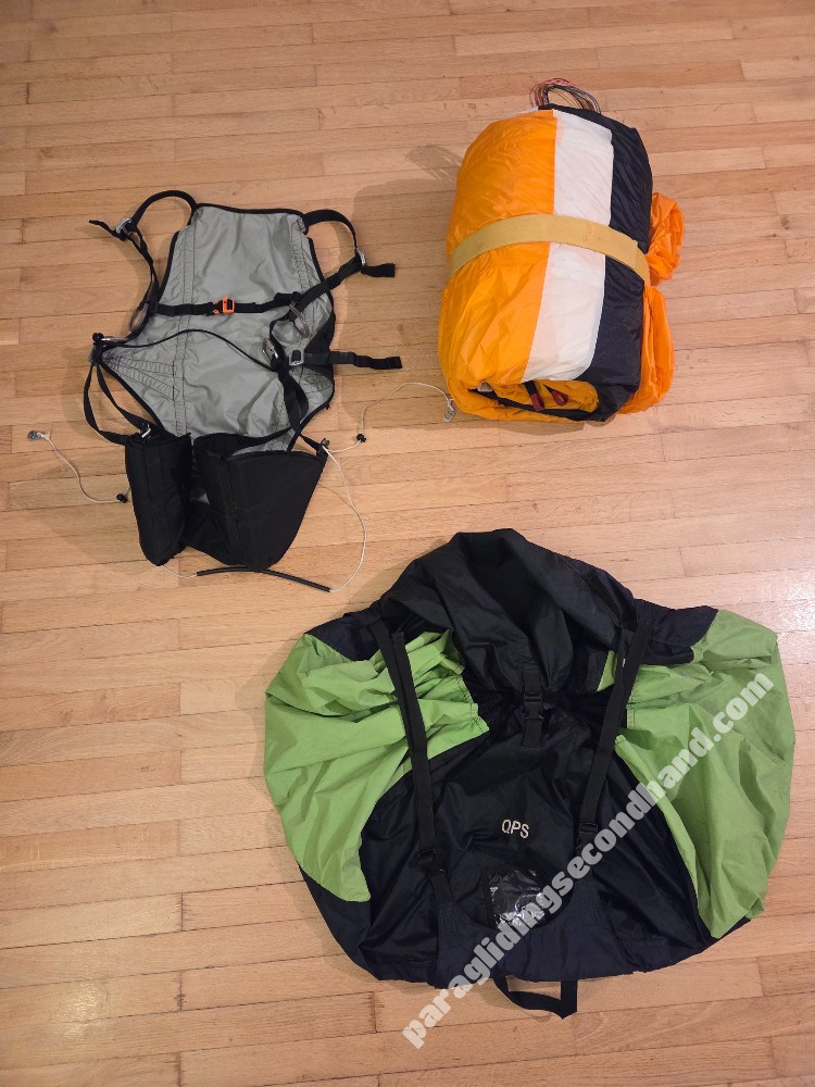 COMPLETE SET: AirCross U-FLY + Kimfly harness + QPS fast packing bag