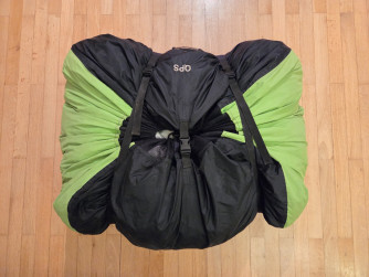 COMPLETE SET: AirCross U-FLY + Kimfly harness + QPS fast packing bag