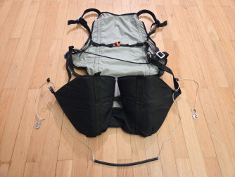 COMPLETE SET: AirCross U-FLY + Kimfly harness + QPS fast packing bag