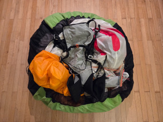 COMPLETE SET: AirCross U-FLY + Kimfly harness + QPS fast packing bag