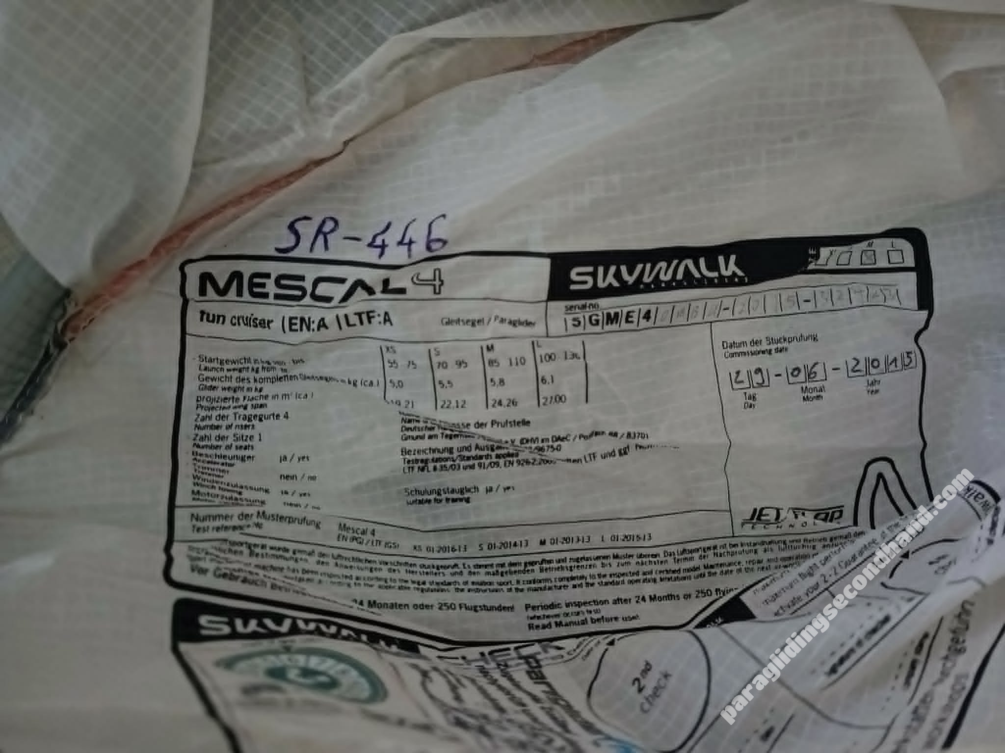 Skywalk Mescal 4, M, 2015, (85-110kg), 150h - Image 4
