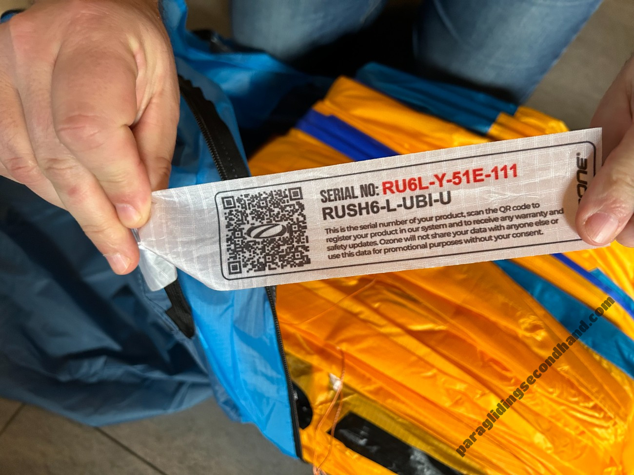 Ozone Rush SIX, L, 2024, (95-115kg), 10h - Afbeelding 7
