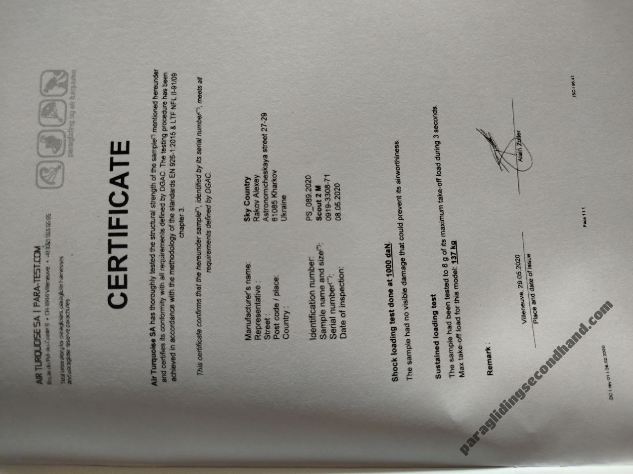 Sky Country Scout 2, 23, 2026, (60-125kg), 2h - Image 3
