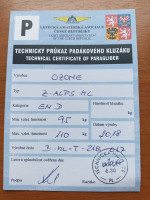 Ozone Zalps, ML, 2018, (90-110kg), 100h