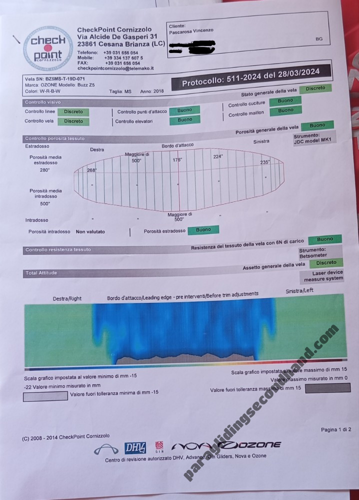 Ozone Buzz Z5, MS, 2018, (75-95kg), 80h - Image 10