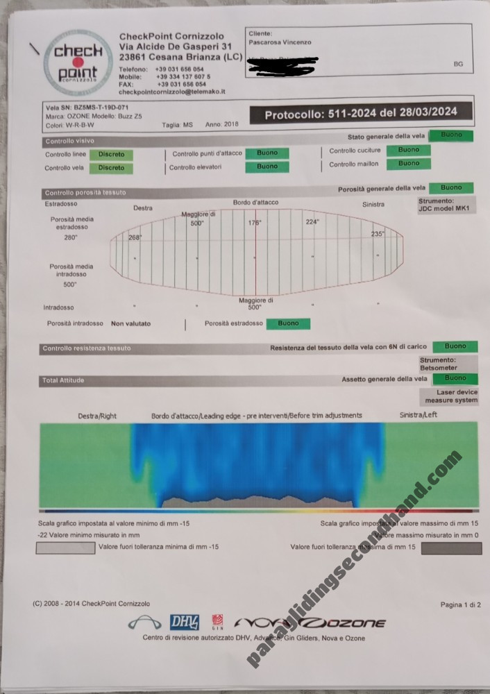 Ozone Buzz Z5, MS, 2018, (75-95kg), 80h - Obraz 10