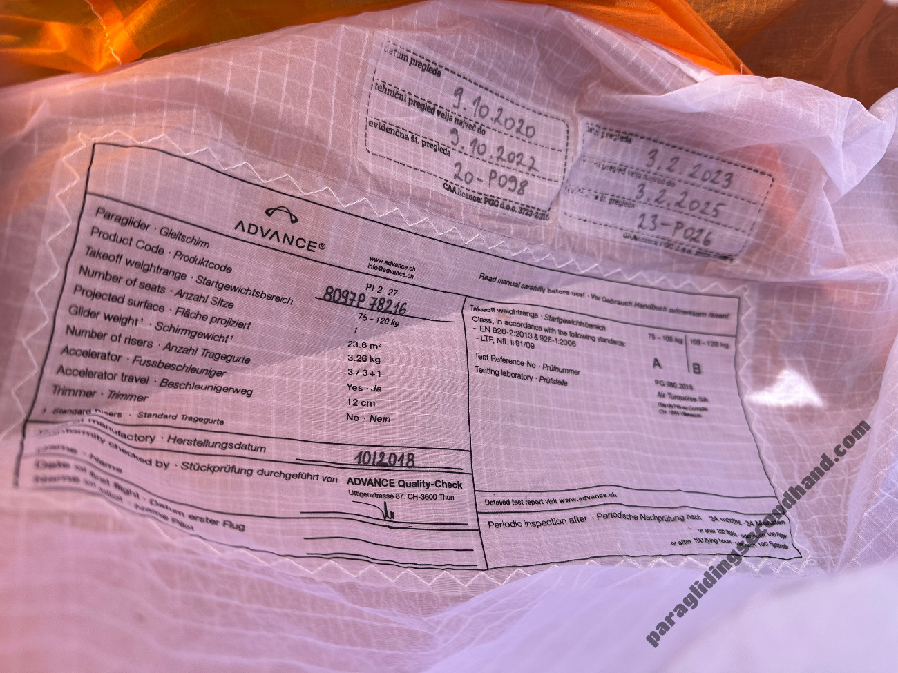 Advance PI2, 23, 2018, (75-105kg), 70h - Изображение 2