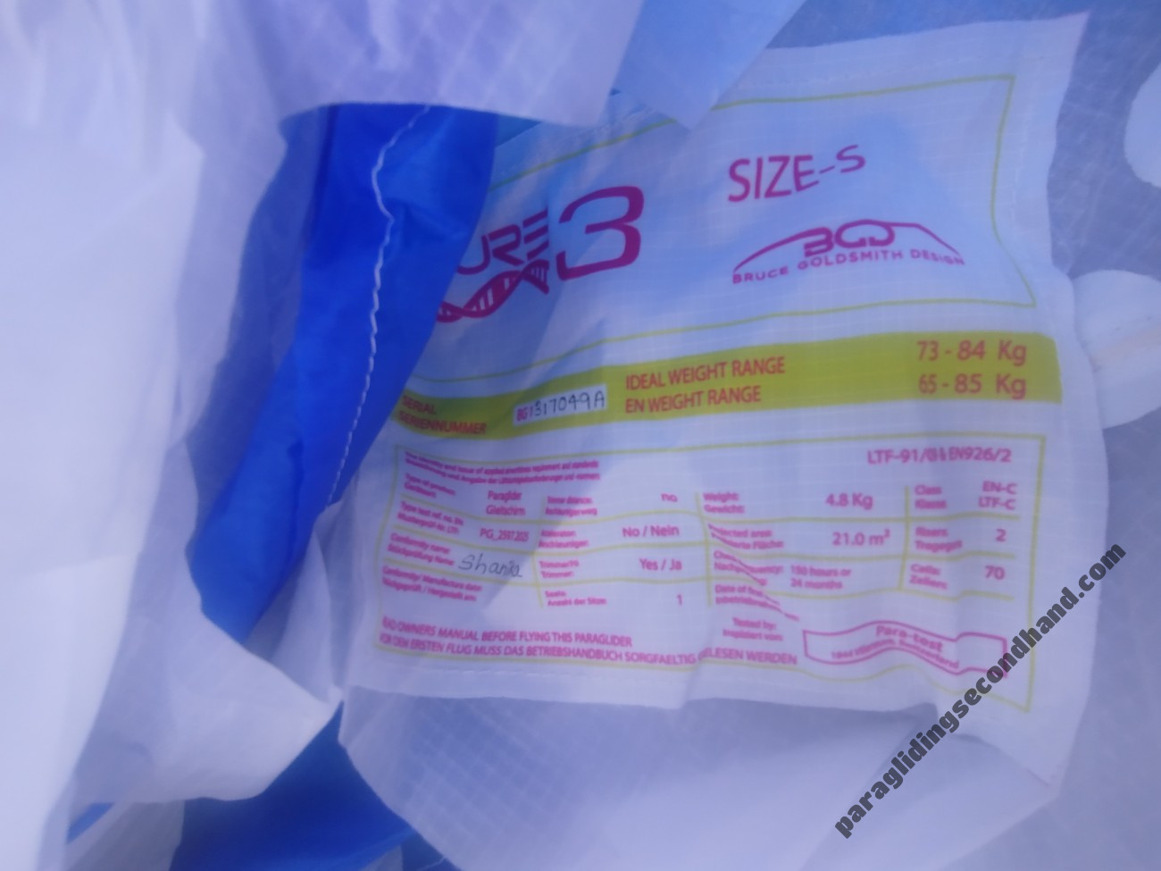BGD Cure 3, S, 2026, (65-85kg), 15h - Image 2