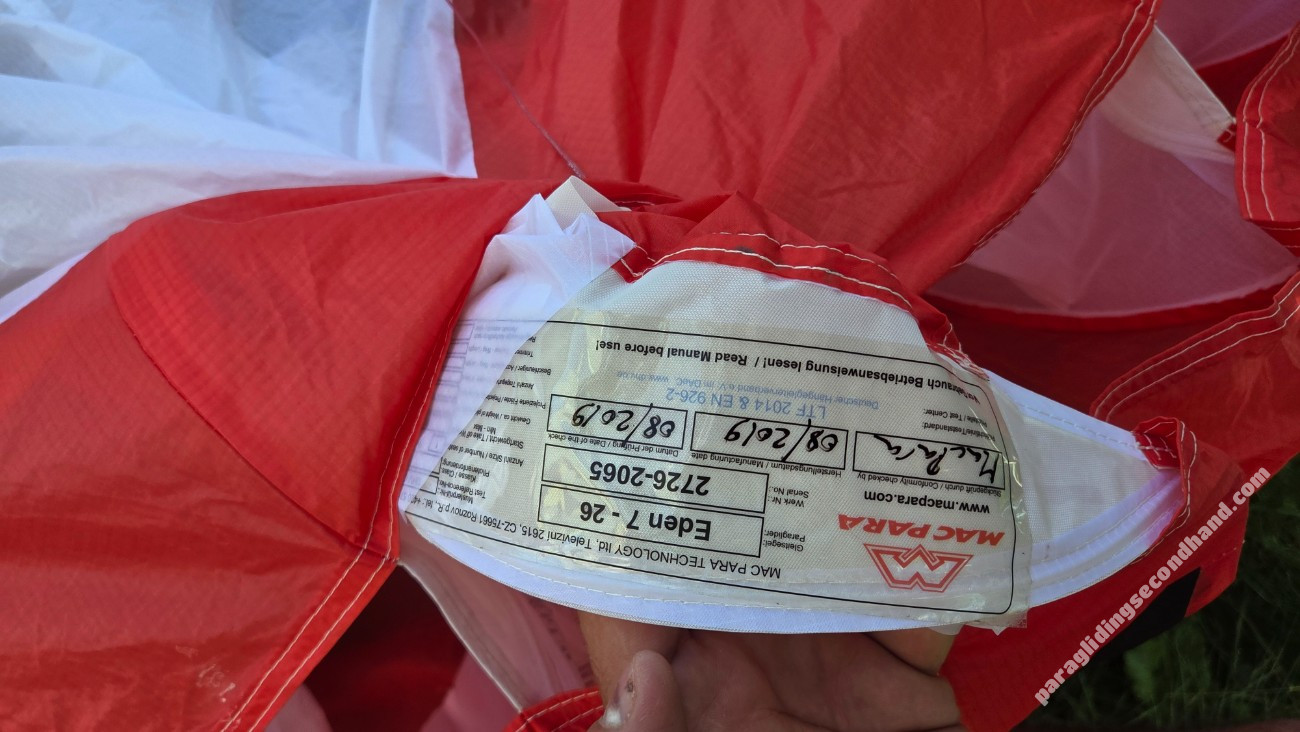 Mac Para Eden7, ML, 2019, (85-105kg), 40h