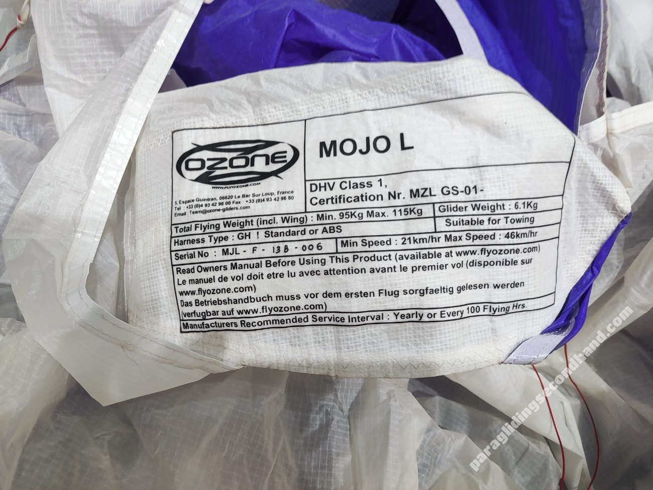 Ozone Mojo, L, 2006, (95-115kg), 18h - Imagen 6