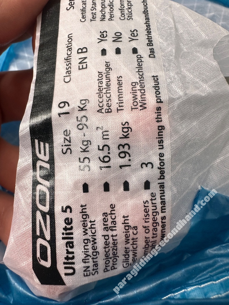Ozone Ultralite 5, 19, 2023, (95-55kg), 30h - Εικόνα 4