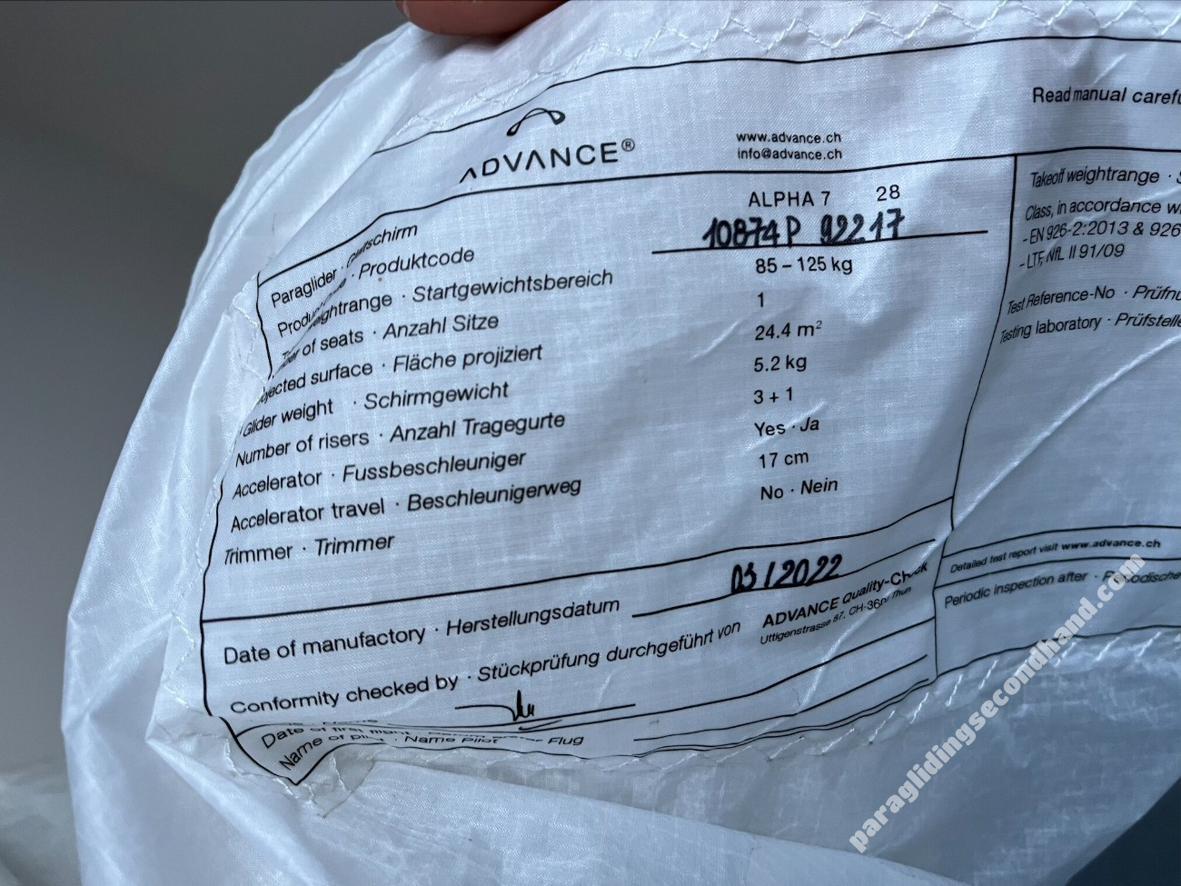 Advance Alpha 7, 28, 2022, (80-130kg), 18h - Image 4