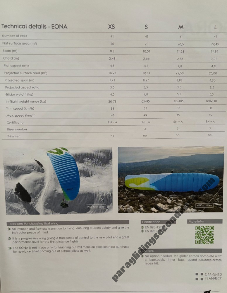 Supair Eona, XS, 2015, (50-73kg), 25h - Image 5
