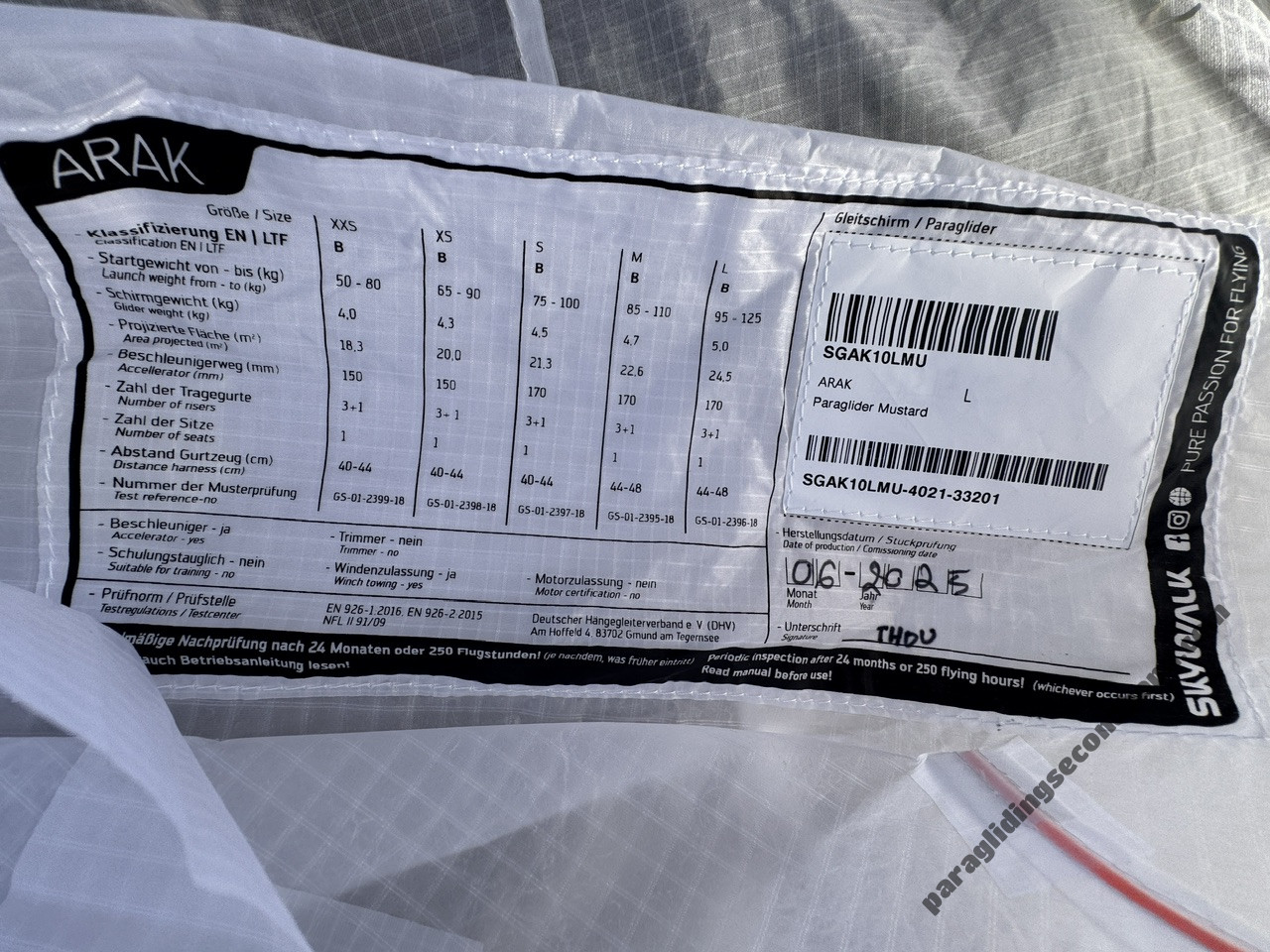Skywalk Arak, L, 2025, (95-125kg), 13h