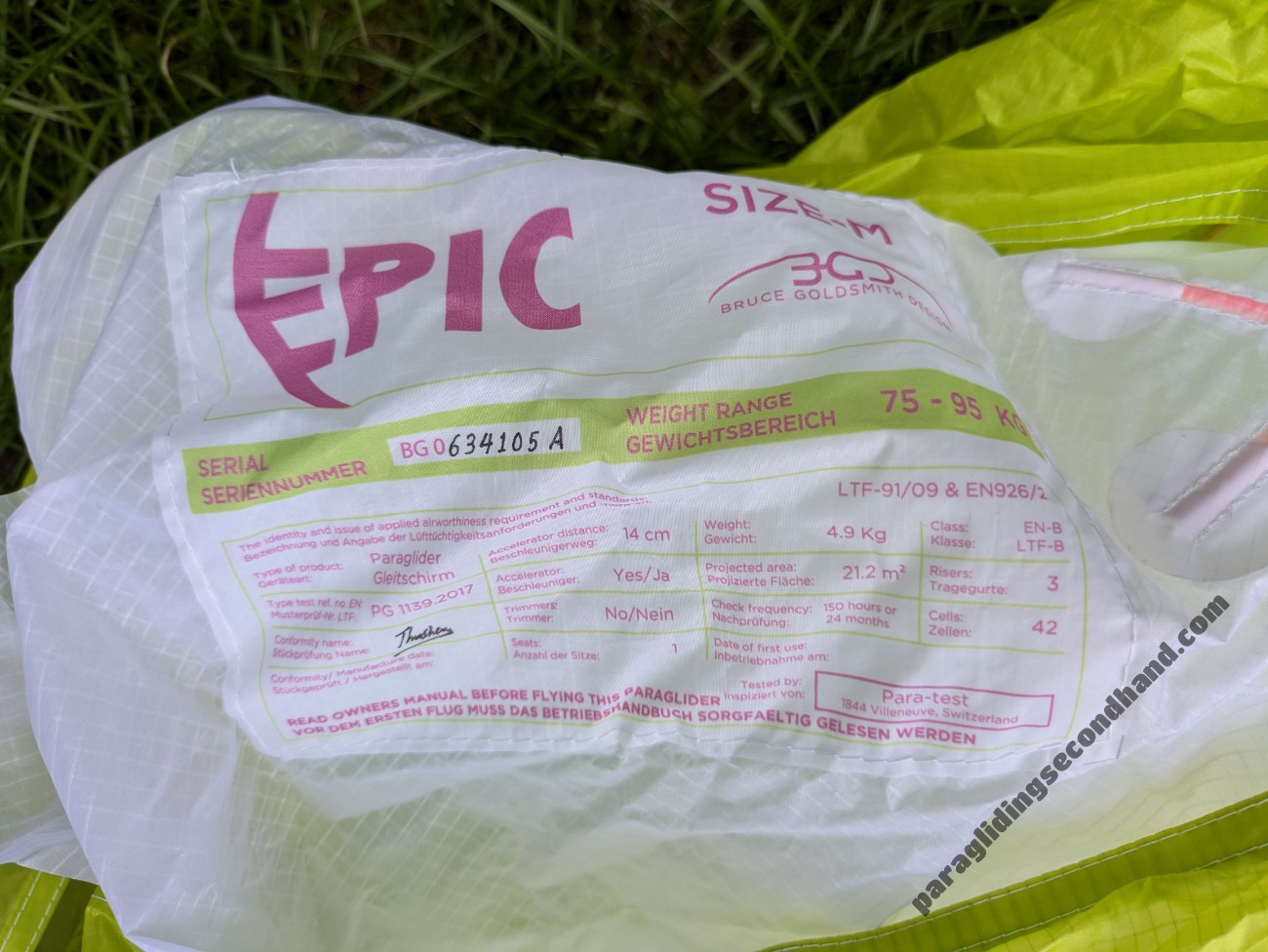 BGD Epic, M, 2017, (75-95kg), 10h - Kuva 3