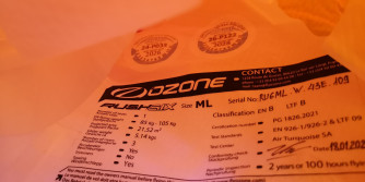 Ozone Rush 6, ML, 2022, (85-105kg), 75h
