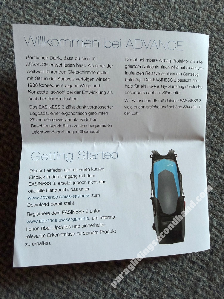 Advance EASINESS 3 + Rettungsschirm, S, 2022 - Görsel 3
