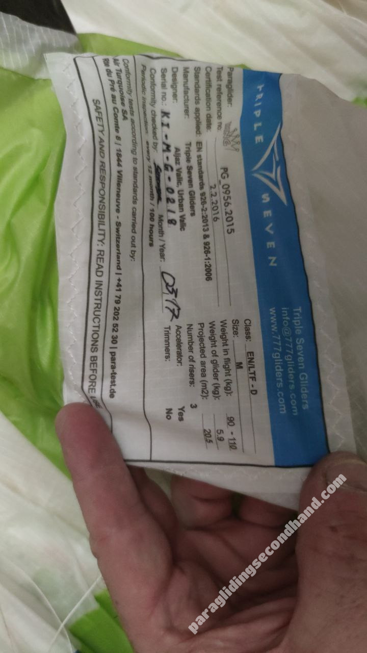 Triple Seven 777 King, M, 2017, (90-110kg), 55h