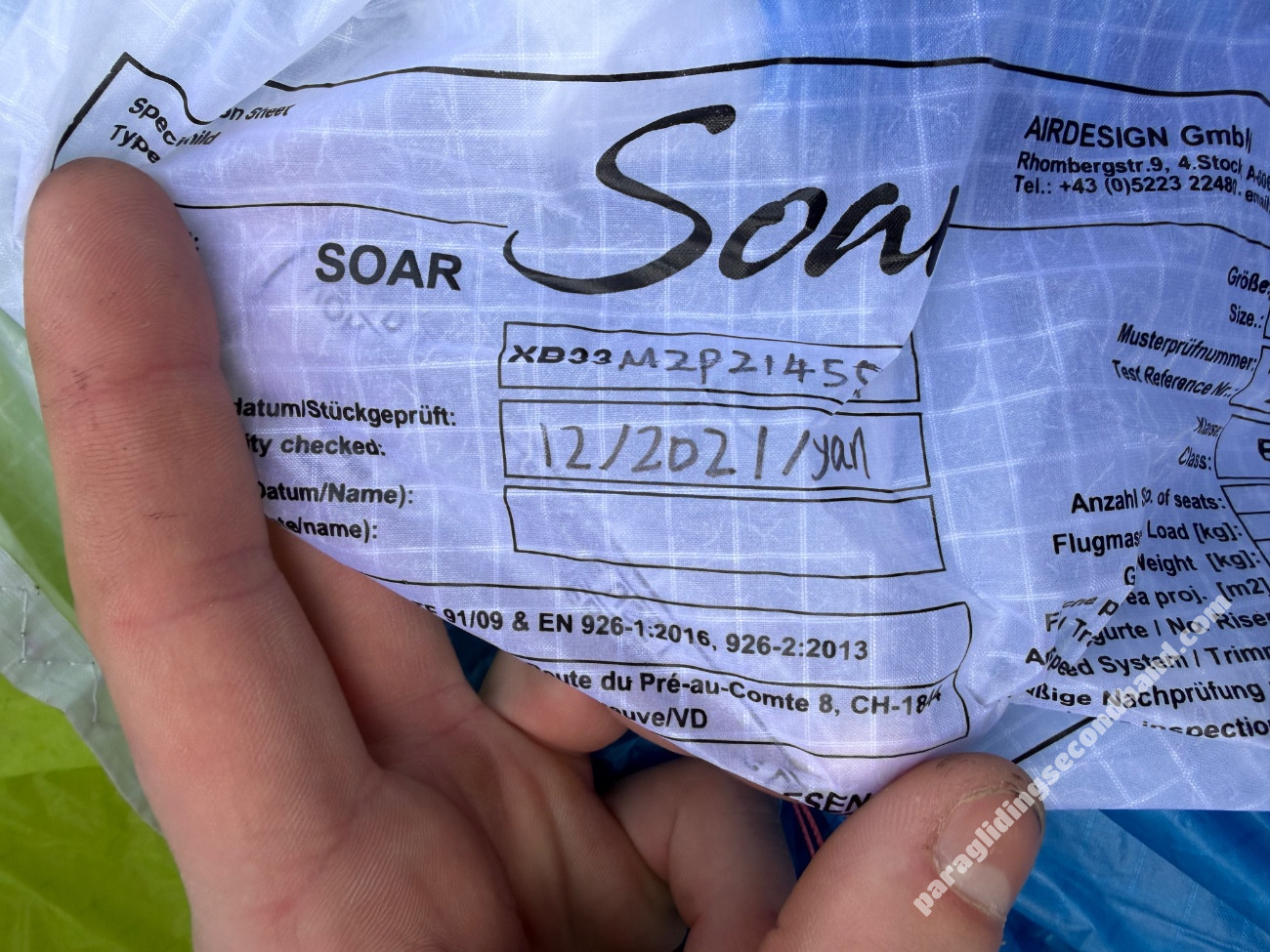 Air Design Soar, M, 2020, (85-105kg), 50h - Imagen 2