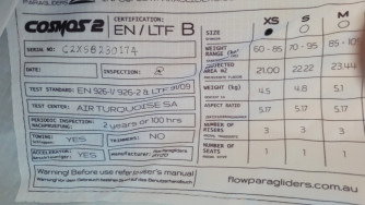 Flow Cosmos 2, XS, 2023, (65-85kg), 85h